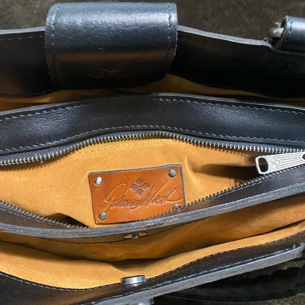 Patricia Nash Black Floral Embossed Shoulder Bag - Picture 12 of 12